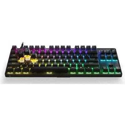 Gaming Toetsenbord - AZERTY - STEELSERIES - Apex 9 TKL FR - Zonder numeriek toetsenblok - Verlicht - Zwart