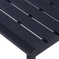 VidaXL Tuinbank 120,5 cm ps-plaat zwart - thumbnail