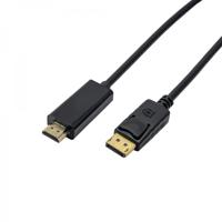 Akyga AK-AV-05 HDMI-kabel Aansluitkabel DisplayPort-stekker, HDMI-A-stekker 1.8 m Zwart - thumbnail