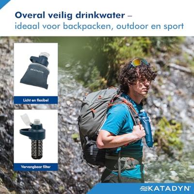 Katadyn BeFree Filter AC 0,5L Waterfilter Slate Blue 0,5L