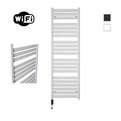Elektrische Radiator Sanicare HWV - Moda Met Wifi 160x60 cm Mat Wit 1159W Met Thermostaat Zwart Linksonder Sanicare Elektrische Radiator Sanicare HWV - Moda Met Wifi 160x60 cm Mat Wit 1159W Met Thermostaat Zwart Linksonder Sanicare