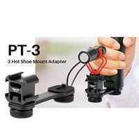 Ulanzi PT-3 Triple Cold Shoe Mount met verlengstuk - thumbnail