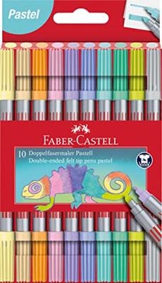 Faber Castell Viltstift Duo - 10 stuks pastel