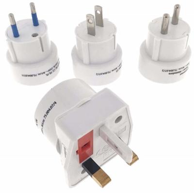 Enzo Reisstekkerset 4-delig torenmodel universeel wit 6254025 Enzo Reisstekkerset 4-delig torenmodel universeel wit 6254025