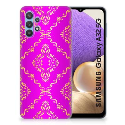 Siliconen Hoesje Samsung Galaxy A32 5G Barok Roze Siliconen Hoesje Samsung Galaxy A32 5G Barok Roze