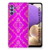 Siliconen Hoesje Samsung Galaxy A32 5G Barok Roze - thumbnail