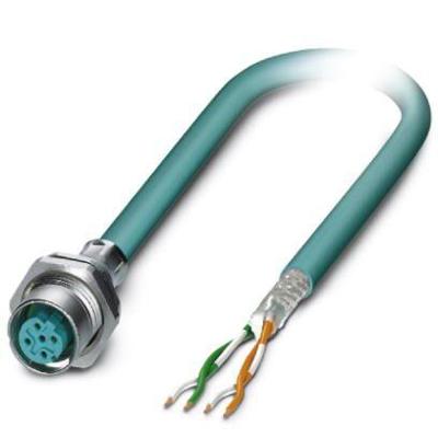 Phoenix Contact 1437708 Sensor/actuator inbouwconnector M12 Aantal polen (sensoren): 4 Bus, inbouw 2.00 m 1 stuk(s)