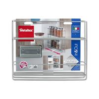 Metaltex space saver smart kitchen uitschuifbaar kruidenrek 6x28x22 cm zilver - thumbnail