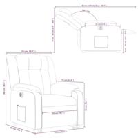 Sta-op-stoel elektrisch verstelbaar stof donkergrijs - thumbnail