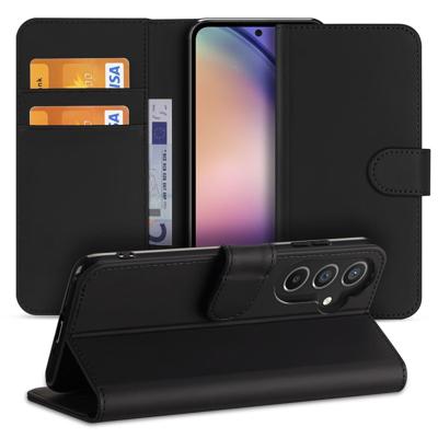 Book Cover Hoesje voor de Samsung Galaxy A54 Zwart met Pasjeshouder Book Cover Hoesje voor de Samsung Galaxy A54 Zwart met Pasjeshouder