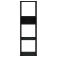 Boekenkast 34x31x112 cm bewerkt hout zwart - thumbnail