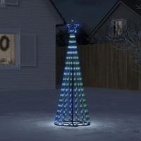 VidaXL Led-kerstboom 275 leds 180 cm blauw - thumbnail