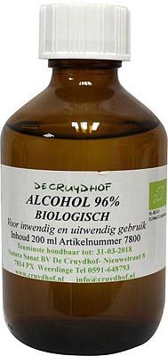 Alcohol 96% inwendig en uitwendig bio