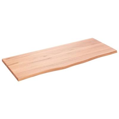 VidaXL Wastafelblad 100x40x2 behandeld massief hout lichtbruin VidaXL Wastafelblad 100x40x2 behandeld massief hout lichtbruin