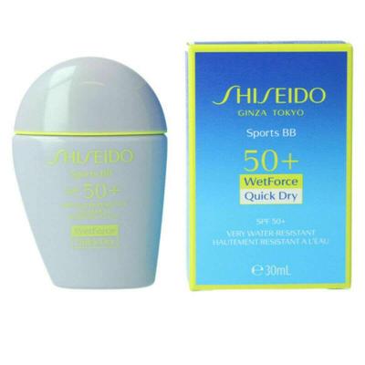 Zonnebrandcrème met Kleur Shiseido Sports BB SPF50+ Medium Huidskleur (30 ml)
