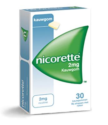 Nicorette Suikervrij Kauwgom 2 mg Menthol Mint