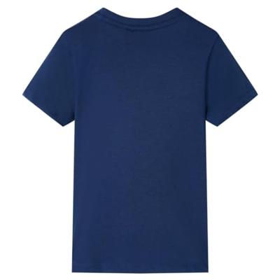 Kindershirt met korte mouwen 128 donkerblauw Kindershirt met korte mouwen 128 donkerblauw