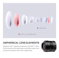TTArtisan APS-C 10mm F/2 Canon RF mount Silver - thumbnail