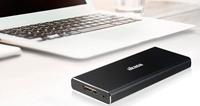 Akasa USB 3.1 Gen1 aluminium enclosure for M.2 (NGFF) SSD Zwart - thumbnail