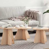 Salontafel 3 pcs Naturel - thumbnail