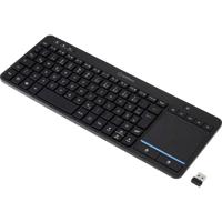 Renkforce RF-WLTKB-300 Toetsenbord Draadloos QWERTY, Nederlands Zwart Geïntegreerd touchpad - thumbnail
