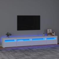 Tv-meubel met LED-verlichting 270x35x40 cm wit - thumbnail