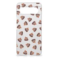 TPU bumper voor Google Pixel 8 Poep Emojis - thumbnail