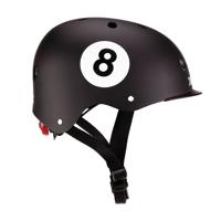 Globber helm elite lights black 8 ball - thumbnail