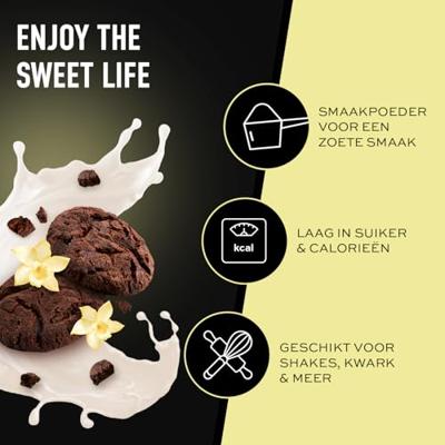 Flavn tasty black & white vanilla 250 Gram Flavn tasty black & white vanilla 250 Gram