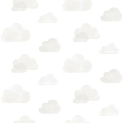 Dutch Wallcoverings Joy - Wolken - Wit/Grijs