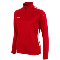 Stanno 408609 First Quarter Zip Top Ladies - Red-White - S - thumbnail