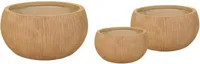 Mcollections Bloempot Nora Bullet Bowl - Clayfibre - Ø56 x H28 - Camel - thumbnail