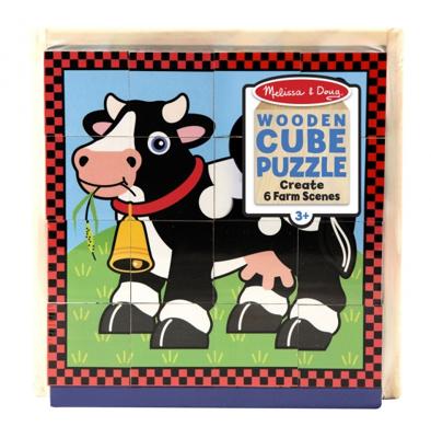 Melissa & Doug blokkenpuzzel Boerderij junior hout 16-delig