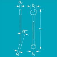 HAZET Ringsteeksleutel 600N-75 · Buitentwaalfkant profiel · SW 75 mm - thumbnail