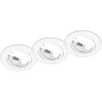 Trio Set ronde inbouwspotsJura (3x) GU10 8,3cm wit - 650100331 - thumbnail