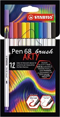 Brushstift stabilo pen 68/12 arty 12st assorti | 6 stuks