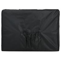 VidaXL Massagetafel met 4 zones inklapbaar aluminum frame zwart - thumbnail