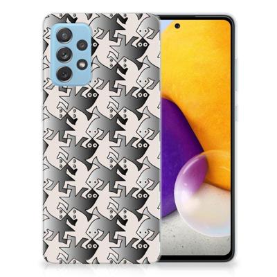 Samsung Galaxy A72 | TPU Hoesje | Salamander Grey