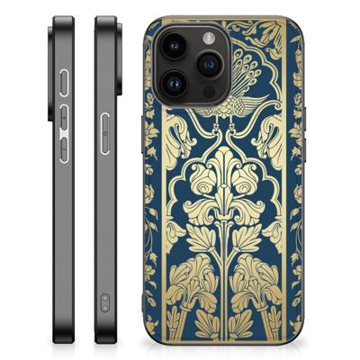 iPhone 15 Pro Max Bloemen Hoesje Beige Flowers