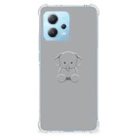 Xiaomi Redmi Note 12 5G Stevig | Bumper Hoesje | Grijs Baby Olifant - thumbnail