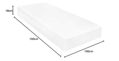 Matras 18 cm visco-traagschuim 100x200 cm H2