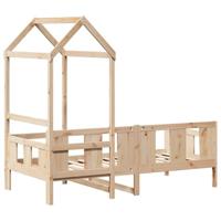 Slaapbank met huisje 80x200 cm massief grenenhout - thumbnail