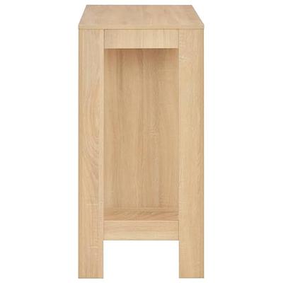 Bartafel met schap 110x50x103 cm eikenkleurig