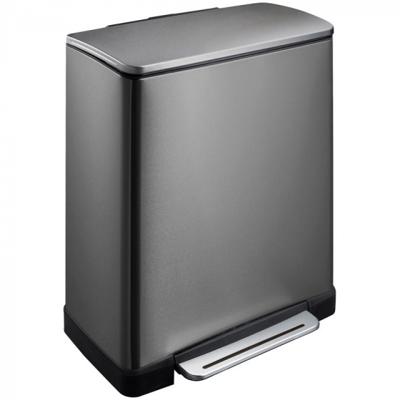 EKO Recycle E-Cube afvalbak 28+18L (Kleur: zwart) EKO Recycle E-Cube afvalbak 28+18L (Kleur: zwart)