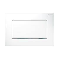 Geberit Sigma 10 (ex Sigma 30) bedieningspaneel glans wit/chroom voor Sigma reservoirs 8cm (UP720) en 12cm (UP320) - thumbnail