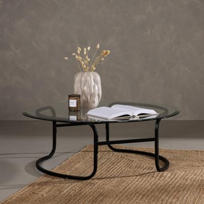 Nohr Ronde Salontafel 'Myron' Glas, 110cm Nohr Ronde Salontafel 'Myron' Glas, 110cm