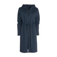 Seahorse jersey lounge badjas met ritssluiting en capuchon antraciet - thumbnail