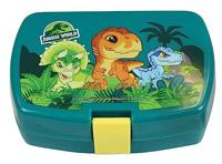 Jurassic Serviesset voor kinderen - FUN HOUSE - 006322 - Glas, diep bord, plat bord, bestek, fles en snackdoos - thumbnail