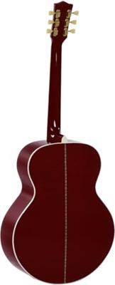 Sigma Guitars GJA-SG200 Translucent Wine Red elektrisch-akoestische westerngitaar met softshell case
