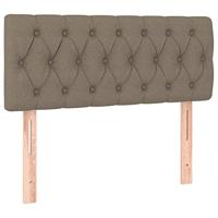 Boxspring met matras stof taupe 120x190 cm - thumbnail